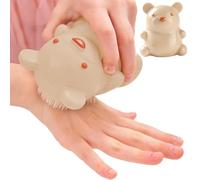 Bear Nail Brush - Cute Animal Grip Scrub Cleaning Tool Soft Bristle Hand | Wash Fingernail Dirt Remover Manicure Hygiene Finger Care Bath Sink Kitchen Use Children Women Home Travel Wash Routine Tool