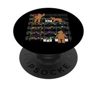 Bear Painters at Work - Simpatico spartito musicale PopSockets PopGrip Adesivo