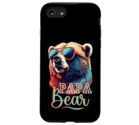 Bear Pappa Cool Grizzly Bear indossa occhiali da sole festa del papà Custodia per iPhone SE (2020) / 7/8