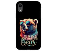 Bear Pappa Cool Grizzly Bear indossa occhiali da sole festa del papà Custodia per iPhone XR