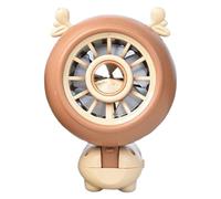 Bear Portable Fan, Foldable Travel Wind Blower, Cute Compact Design, USB Ricaricabile Mini Dispositivo di raffreddamento per palestra, Desk, Hiking, Commuting and Outdoor Use, 17 x 8 x 5,6 cm