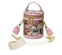 Bear Print PU Leather: Made from durable PU leather with a cute bear prin