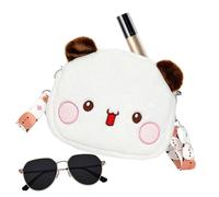 Bear Purse For Girls, Cartoon Animal Bag Plush Animal Purse, Stuffed Animal Bag, Cute Animal Purse, Ragazze Cartoon Purse, Peluche Cartoon Animale Sling Bag Purse For Cell Phone and Coins For Girls,