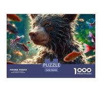 Bear Puzzle 1000 Pezzi Idea Regalo Uomo E Donna Cute Pet Immagine Dipinta, Intrattenimento Creativo Per Adulti E Bambini A Partire Da 12 Anni70x50cm/1000pcs