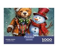 Bear Puzzle 1000 Pezzi Idea Regalo Uomo E Donna Cute Pet Immagine Dipinta, Intrattenimento Creativo Puzzle Classico Per Adulti E Bambini Dai 14 Anni70x50cm/1000pcs