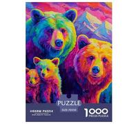 Bear Puzzle 1000 Pezzi Per Adulti Grandi Dimensioni Per Adulti E Bambini Idea Regalo Cute Pet Immagine Dipinta, Intrattenimento Creativo Puzzle Classico Per Adulti E Bambini Dai 14 Anni70x50cm/1000pcs