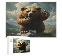 Bear Puzzle 300 Pezzi Gioco Familiare Relax Paisaje Edificio Rompicapo Per Adulti E Bambini Dai 6 Anni Idea Regalo Natale Per Tutta La Famiglia 300 PCS