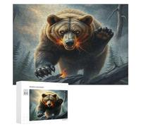 Bear Puzzle 300 Pezzi Per Lui Amici E Colleghi Paisaje Edificio Rompicapo Sfida Impossibile Giochi Da Tavolo Serate in Gruppo Regalo Natale 2025 300 PCS