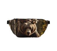 Bear Running2 - Marsupio a tracolla con tracolla regolabile, per viaggi, corsa, escursionismo