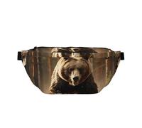 Bear Running3 - Marsupio a tracolla con tracolla regolabile, marsupio per viaggi, corsa, escursionismo