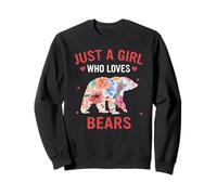 Bear Solo Una Ragazza Che AMA Gli orsi Felpa