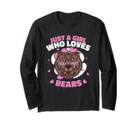 Bear Solo Una Ragazza Che AMA Gli orsi Maglia a Manica