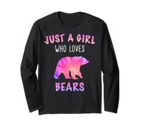 Bear Solo Una Ragazza Che AMA Gli orsi Maglia a Manica