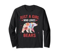Bear Solo Una Ragazza Che AMA Gli orsi Maglia a Manica