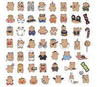 Bear Stickers, Cute Animal Stickers, Waterproof Vinyl Stickers, Aesthetic Stickers For Water Bottle, Phone, Laptop, Scrapbooking, Luggage, Journaling, For Kids And Teens To Decorate