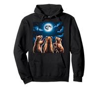 Bear Stuff Bears Maglia da uomo donna Moon Bear Lovers Felpa con Cappuccio
