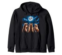 Bear Stuff Bears Maglia da uomo donna Moon Bear Lovers Felpa con Cappuccio