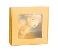 Bear Stuffed Animal, Handmade Small Plush Bear in Gift Box, Cute Pet Buddy with Inspirational Card 3,35 x 1,57 pollici, Positive Home Decor for Women, Men, Kids, and Keepsakes