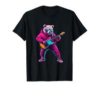 Bear suona la chitarra | Rock Star | Bear Rock Music Maglietta
