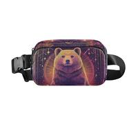 Bear Tarot - Borsa a tracolla alla moda, per donne e uomini, multiuso, con cinghia regolabile, per allenamento, corsa, escursionismo, Tarocchi Orso, 1 size