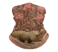 Bear Walking Through The Thicket Rose Beige Scaldacollo Elastico Bandana Sportiva Sciarpa al Collo per Arrampicata Estivo Lavabile Passamontagna
