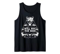 Bear Will Hug for Beer Vintage Drinking Team Beer Lover Canotta