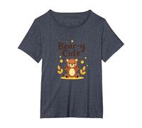Bear-y - Adorabile Orsacchiotto a Forma di Stelle, Regalo Autunnale per Bambini Maglietta, Donna Plus-Size, Pervinca, 5X