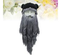 Beard Beanie Knit Horned Hat Cappellino Compleanno Cappellini Festa