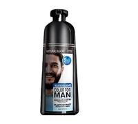 Beard Color - Black Natural Long-Lasting Agent,200ml Mustache Coloring For Hair Beard | For Men Dad Home Travel Daily Salon Party Wedding Dating Birthday 9.5x6.5x22cm