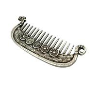 Beard Comb, Metal Hair Mustache Comb, 4 pollici Grooming Tool with Fine Teeth, Stainless Steel Combs with, Accessory with Compact Design Grooming Kit