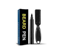 Beard Filler - Filler da barba impermeabile da uomo con pennello e formula anti-sbavature per aggiungere colore a barba, sopracciglia e capelli per un look folto e curato.