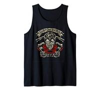 Beard Skull Motorcycle Gift Biker Roses Helmet Canotta