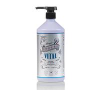 Beardburys Vital Shampoo | Shampoo Professionale Antiforfora Senza Parabeni. Shampoo Anti Desquamazione e Prurito per Capelli Grassi. Formula con Menta e Aloe Vera. 1 Litro