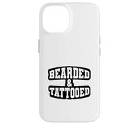 Bearded and Tattoed Gift for Inked Beard Lovers Tattoo Fans Custodia per iPhone 14