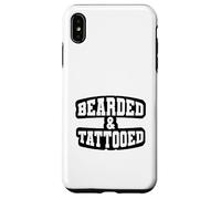 Bearded and Tattoed Gift for Inked Beard Lovers Tattoo Fans Custodia per iPhone XS Max