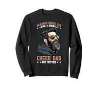 Bearded Cheer Dad Like A Normal Cheer Dad But Better Felpa