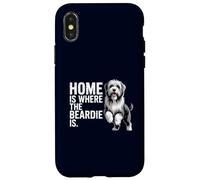 Bearded Collie Beardie Home è dove si trova il Beardie Custodia per iPhone X/XS