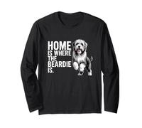 Bearded Collie Beardie Home è Dove Si Trova Il Beardie Maglia a Manica