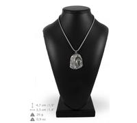 Bearded Collie - collana con un cane su una catena d'argento Art Dog IT