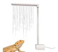 Bearded Dragon Bath - PP 32cm, Reptile Electric Shower, USB Powered | Suction Cups, Automatic Pet Spa, Small Animal Water Pump For Ferrets, Squirrels, Lizards, Habitats, Cleaning, Grooming