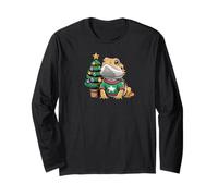 Bearded Dragon Bearded Dragon Christmas Tree Maglia a Manica