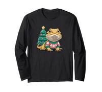Bearded Dragon Bearded Dragon Christmas Tree Maglia a Manica