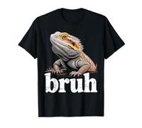 Bearded Dragon Bruh Funny Lizard Pet Reptile Humor Maglietta