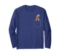 Bearded Dragon Design Youth Lizard Gift Clothing Pocket Maglia a Manica