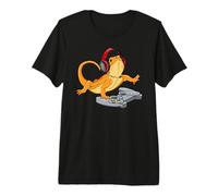 Bearded Dragon Gamer Video Game Gecko Lizard Maglietta Premium