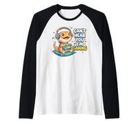 Bearded Dragon Gaming Reptiles Can't Hear You I'm Gaming Maglia con Maniche Raglan