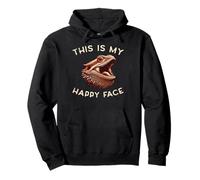 Bearded Dragon My Happy Face Funny Beardie Uomini Donne Bambini Felpa con Cappuccio
