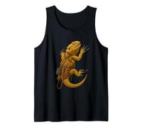 Bearded Dragon Rock Climbing Pogona Vitticeps Design Canotta
