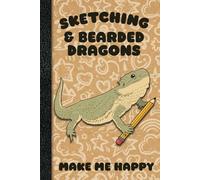 Bearded Dragon Sketchbook: 6x9 Cute Kawaii, Bearded Dragon Notebook for Drawing or doodling 112 Pages with Bearded Dragon bottom border, includes belong page. Great for Sketching or journal.