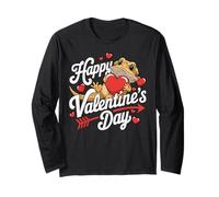Bearded Dragon Valentine's Day Lover Saint Valentine Maglia a Manica